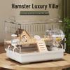Luxury Acrylic Hamster Villa: Spacious, Transparent Breeding Box with Nest for Golden Hamsters