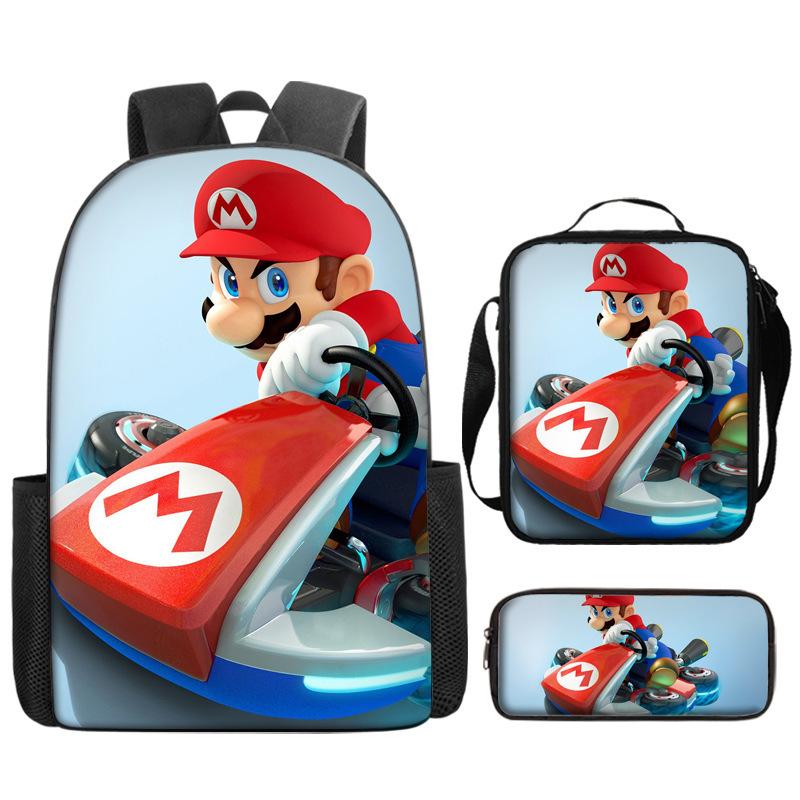 Mario, Primary And Secondary School Schoolbag, Children'S Backpack, Cartoon Satchel.