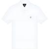 Cotton Letter Short Sleeve Polo Shirt Men Tops White XM000367-AF13022-U0009