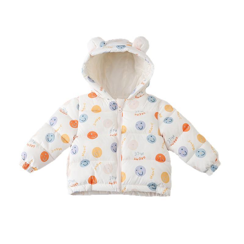 Kids' Colorful Cartoon Padded Jacket - Short Down-Style Coat for Boys and Girls