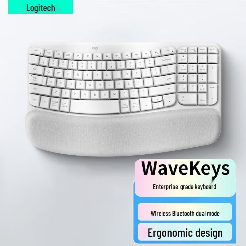 

Logitech Wave Keys Ergonomic Wireless Keyboard