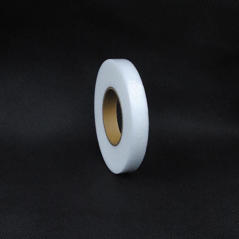 

1 рулон, 64 метра, черно-белая двухсторонняя клейкая ткань для подкладки одежды, лента для шитья с утюгом на подоле, флизелиновая паутина, аксессуары для шитья своими руками 1.5CM белый