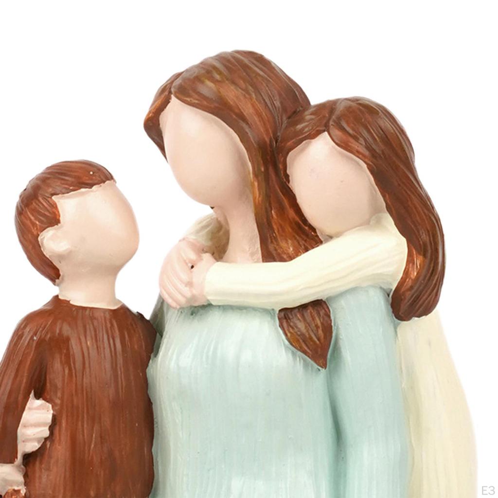 Desktop-Dekoration Familienmitglied Statue Harzfigur für Büro-Auslage