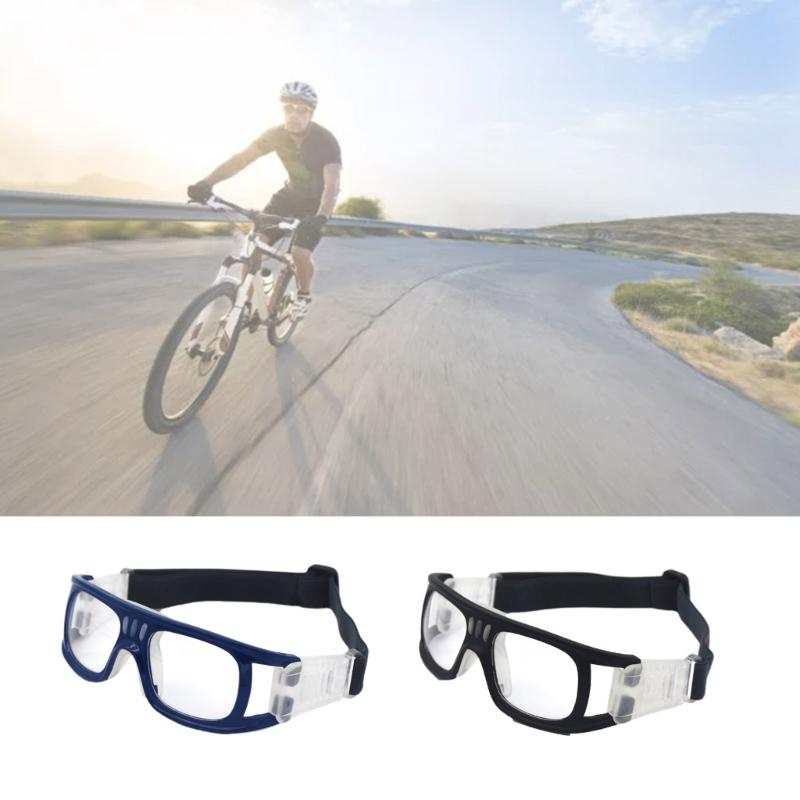 Sports Goggles Adult Protective Safety Goggles Basketball Glasses for Men with Adjustable Head Strap & Replaceable Lens