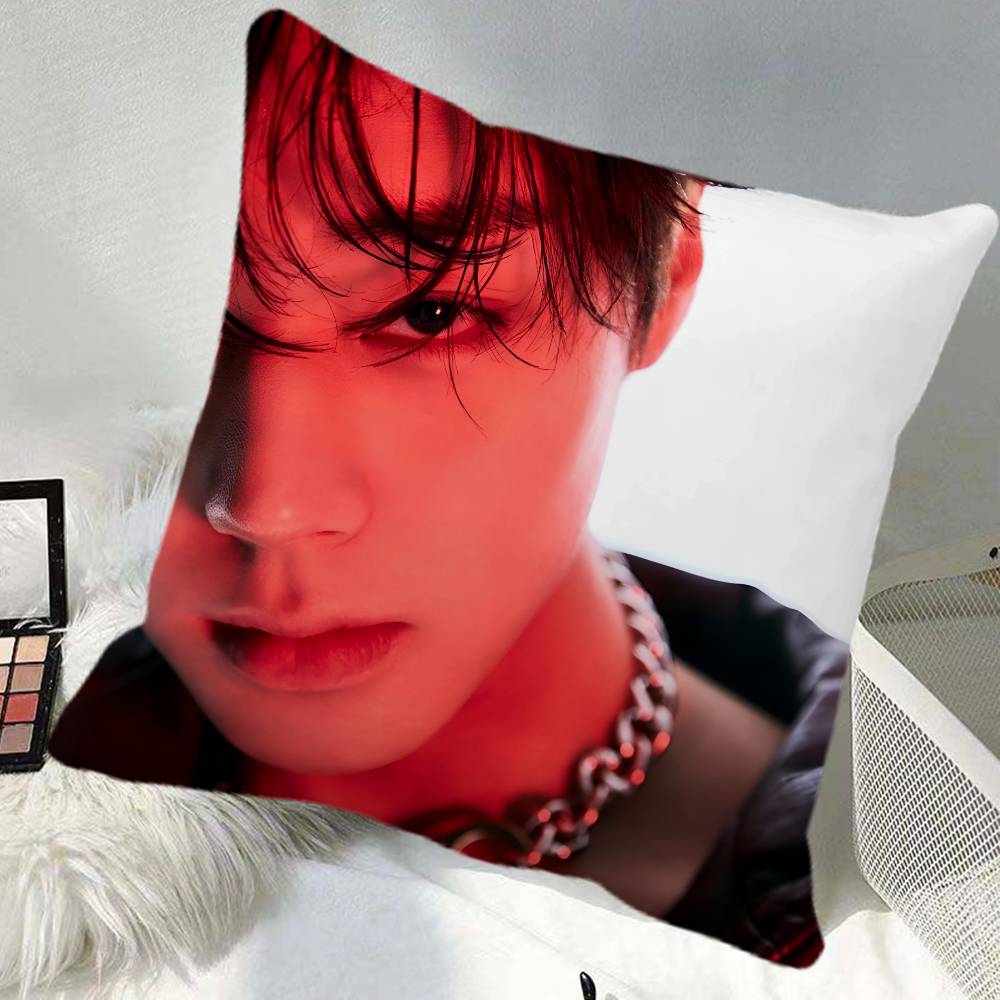 Jihoon Park Pillow Case Square Pillow Bedroom Sofa Leisure Comfort Cushion Car Home Decoration
