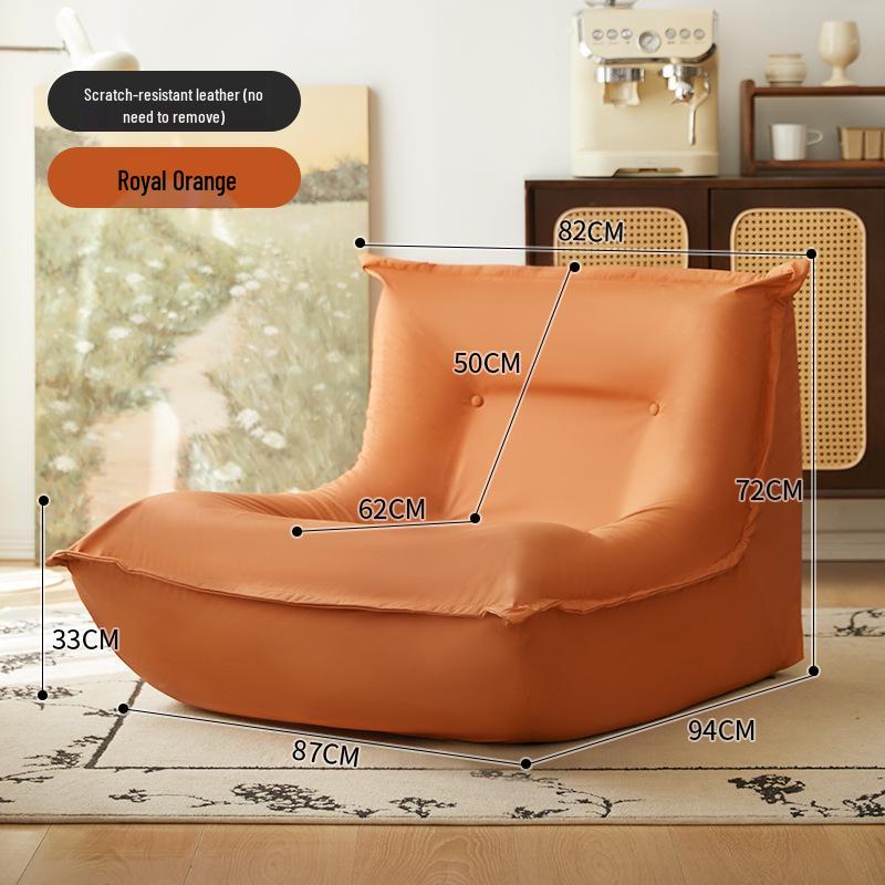 Lazy Caterpillar Beanbag Sofa: Tatami Recliner for Bedroom, Balcony, and Living Room Leisure.