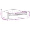 VidaXL Daybed with Mattress Light Grey 100x200 Cm Velvet 3197284