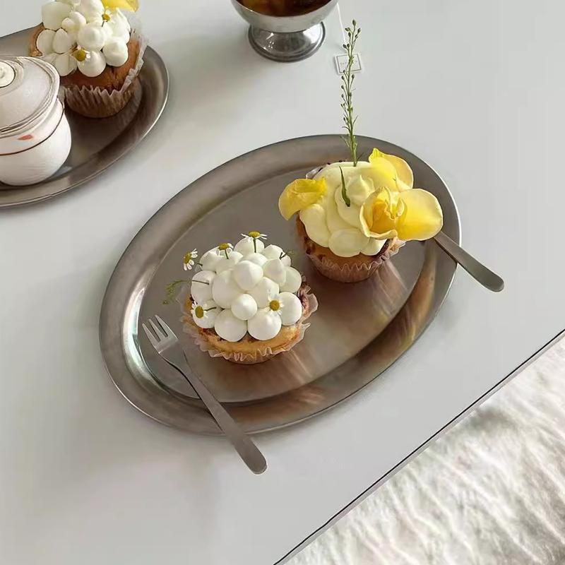 Oválné talíře na ryby z nerezové oceli 304 pro více velikostí Večeře pro domácnost Večeře s mělkým talířem v páře Kuchyňské nádobí Kuchyňské nádobí