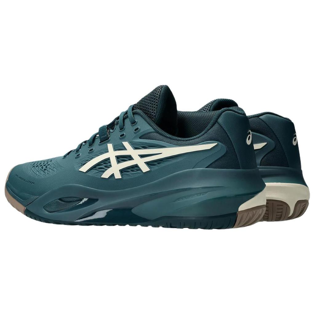 New Asics GEL RESOLUTION 10 Anti Slip Wear Resistant Low Top Tennis Shoes Men's Dark Green 1041A487-300