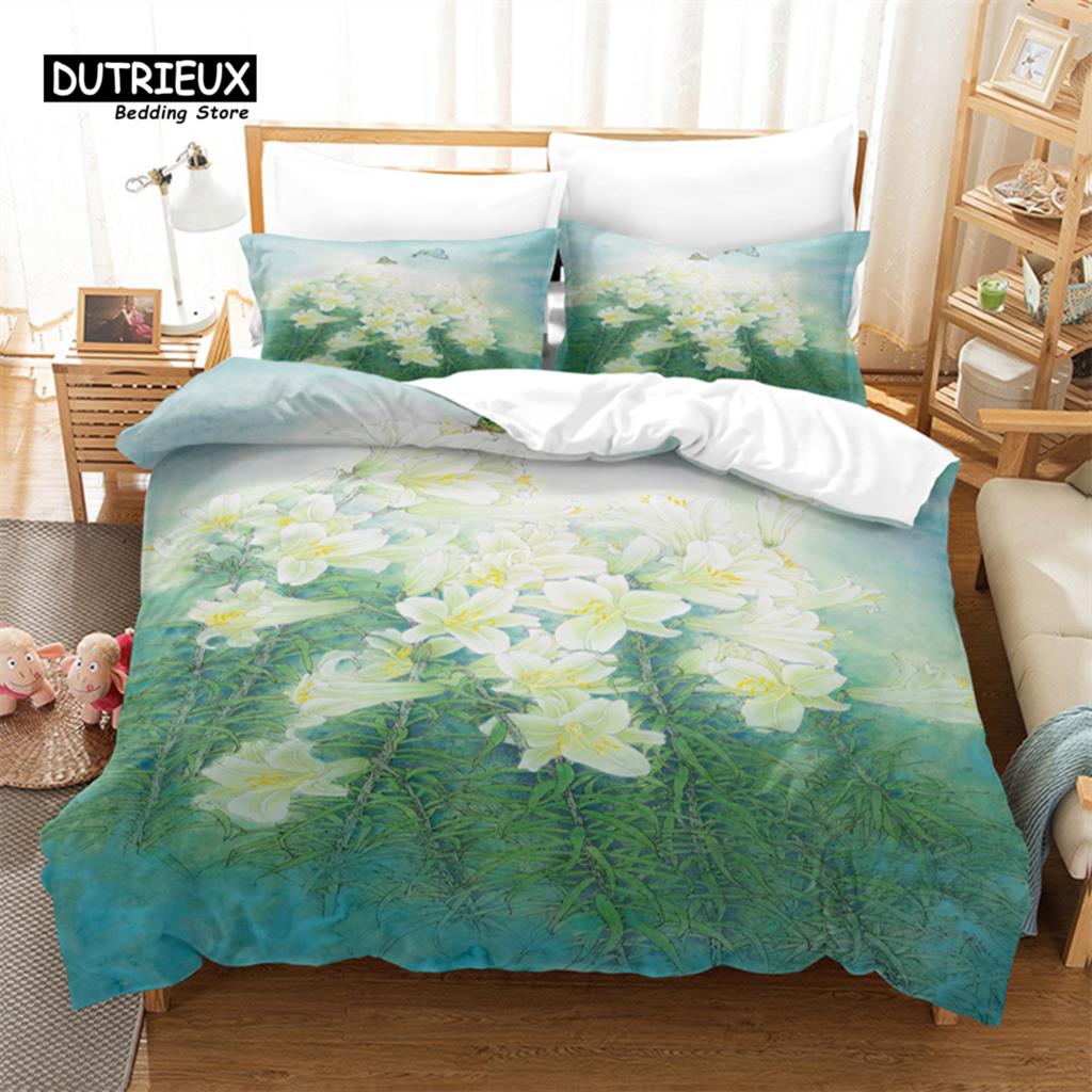 

Комплект пододеяльника с розовыми розами, Модный постельный комплект, Мягкий, удобный, дышащий пододеяльник, Для декора спальни, гостевой комнаты EU single(135x200cm)