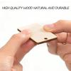 60pcs Blank Wooden Key Chains Rectangle Wood Key Chain Tags to Paint Personalized Key Rings for Engraving DIY Tags Key Craft