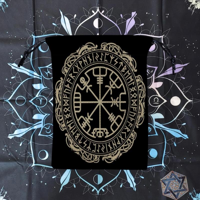 Mini Jewelry Dices Card Gift Bag Drawstring Pouches Bag Divinations Tarots Bag