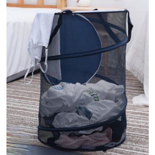 Outdoor Garbage Net, Storage Box, Foldable, Crow Repellent, Cat Repellent, Waterproof, Washable, Door-to-Door Collection Net, Outdoor Trash Can (Black