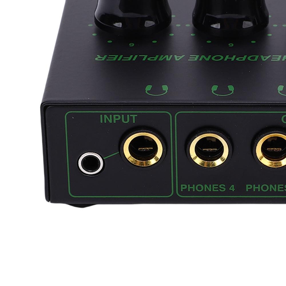 6.35mm & 3.5mm Input Stereo Headphone Amplifier Multiple Device Amplifier for Studio