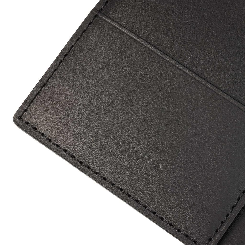 Goyard Grenelle Monogram Flap Pocket Leather Card Holder Passport Holder Unisex Accessories Black GRENELPMLTY-01CL01X