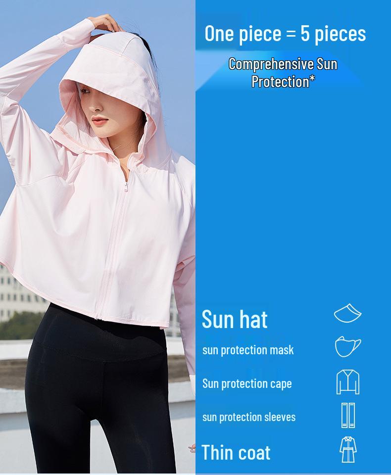 Damen UPF50+ Eisseiden-Schal: Kühle, atmungsaktive Sommer-UV-Schutzkleidung.