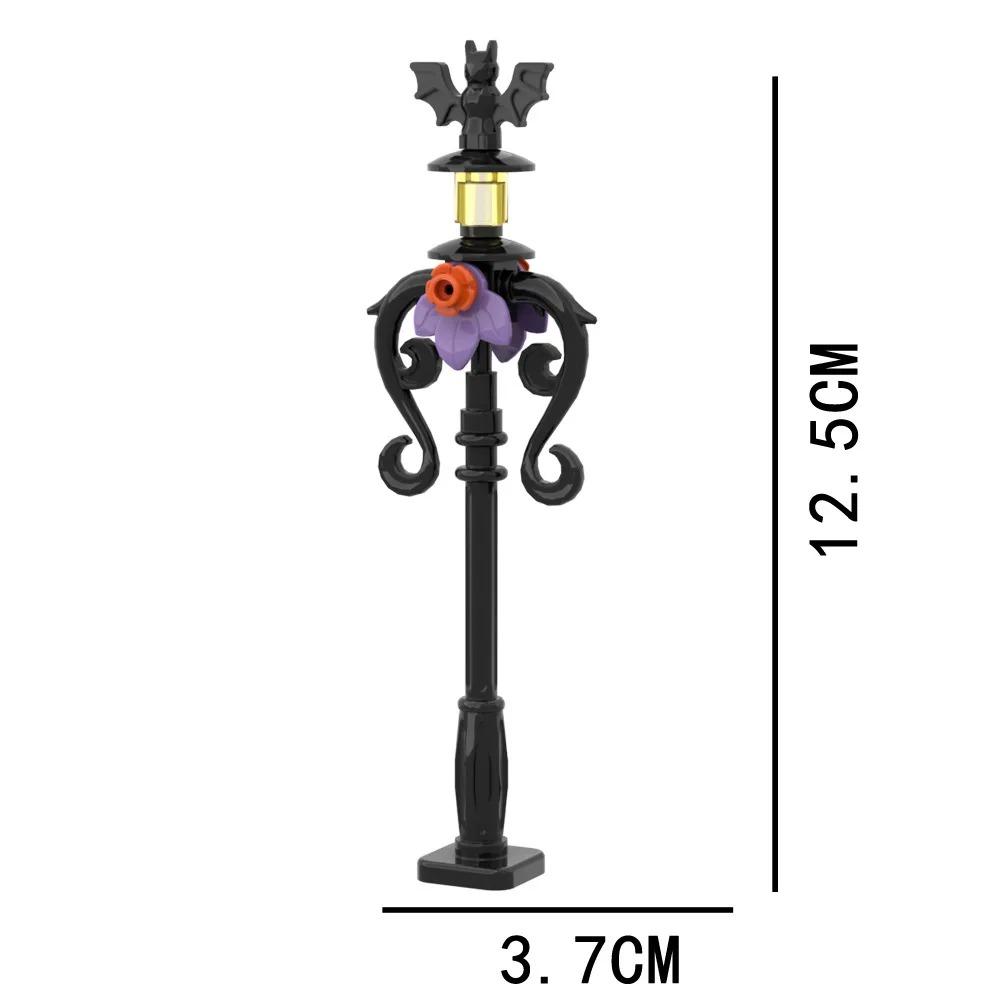 MOC Medieval Alchemy Room Kitchen Wizard Potion Building Blocks Devil's Spring Castle Road Lamp Witch Figures Scene Skull Bricks