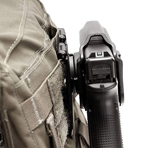 LayLax CQC Holster Attachment Molle Platform Black MOLLE Compatible 360 Degree 24 Level Angle Adjustment