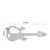 Stainless Steel Carabiner Keychain Multi Tool Bottle Opener Card for Outdoor Use Hiking Camping EDC Tool