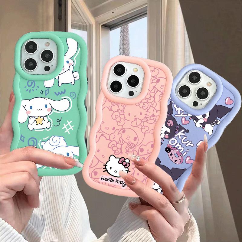 Sanrio Cinnamoroll Hello Kitty Case For Samsung Galaxy S26 S25 Ultra 5G S24 S23 S22 Ultra Plus FE A56 A17 A07 5G Kuromi Cover