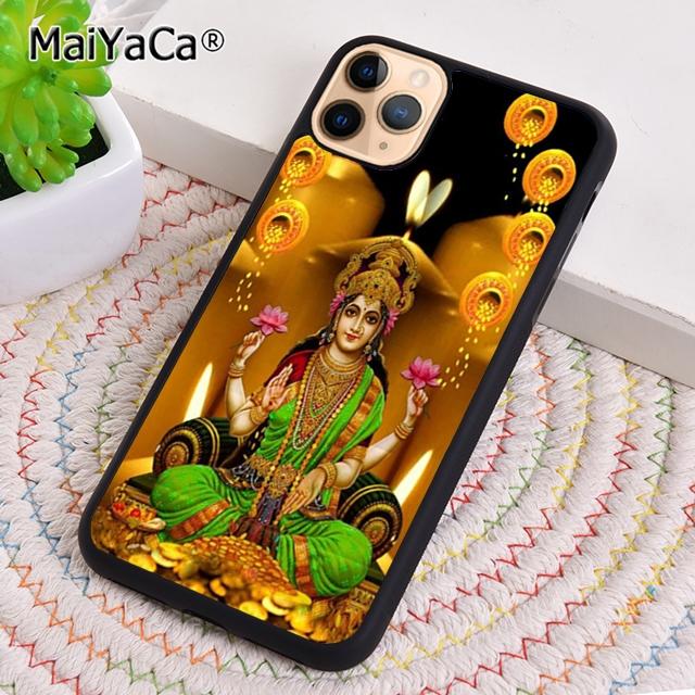 MaiYaCa Lakshmi Hindu Goddess Phone Case Cover For iPhone 17 Air 13 14 16 16e 15 pro max plus 11 12 shell  coque