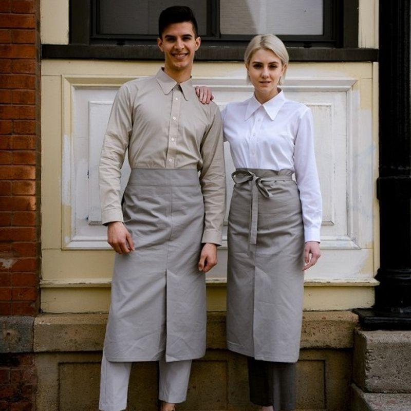 a.mont Dangled Back Pocket Waist Apron #AA1956 Gray