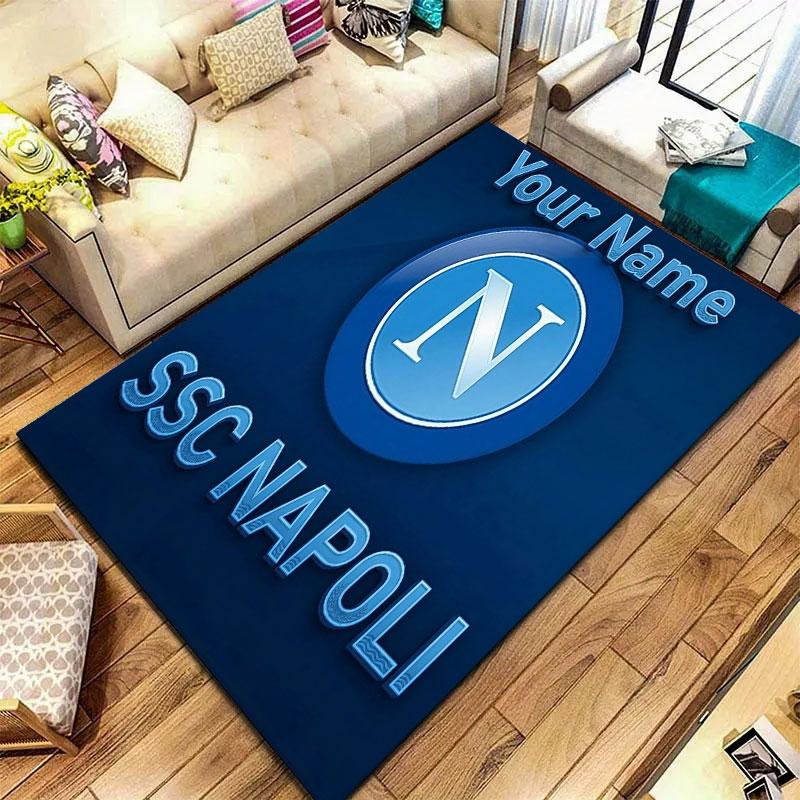 SSC Napoli Custom Name Carpet Rug for Living Room Bedroom Home Sofa Decoration,Kids Play Non-slip Floor Mat