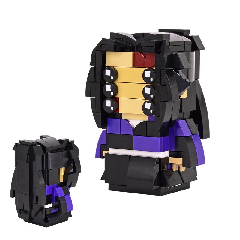 MOC Sady kostek Kreslený film BrickHeadsed Model DIY Akční figurky Stavebnice scény Hračky pro děti Pro děti Dárek