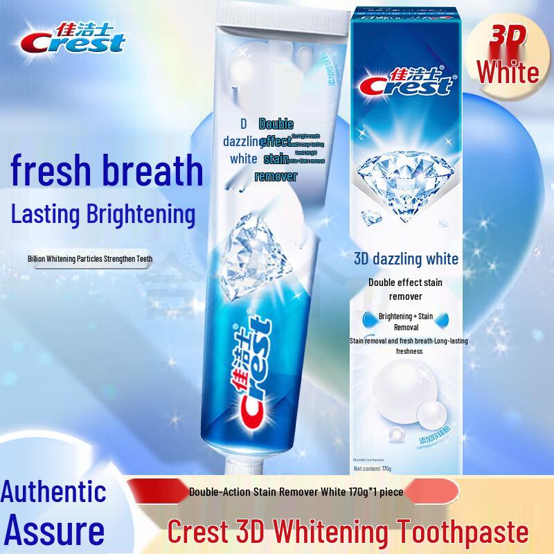 Crest 3D White Dual-Action Whitening Toothpaste