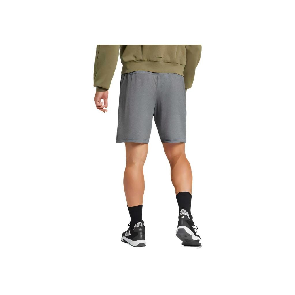 Adidas Aeroready Solid Color Elastic Waist Moisture-Wicking Casual Shorts Men Shorts Dark-Gray JE5679