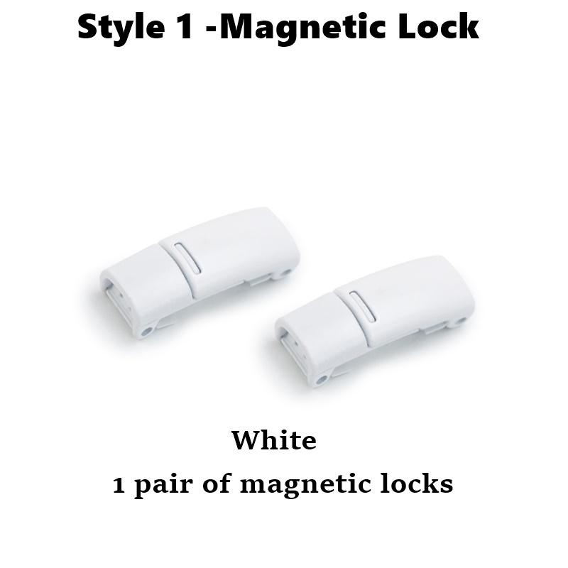Fashion Metal Shoelace Magnetic Buckle Shoes Accessories Sneaker Kits Metal Laces Buckle 4 Style Shoe Decorations