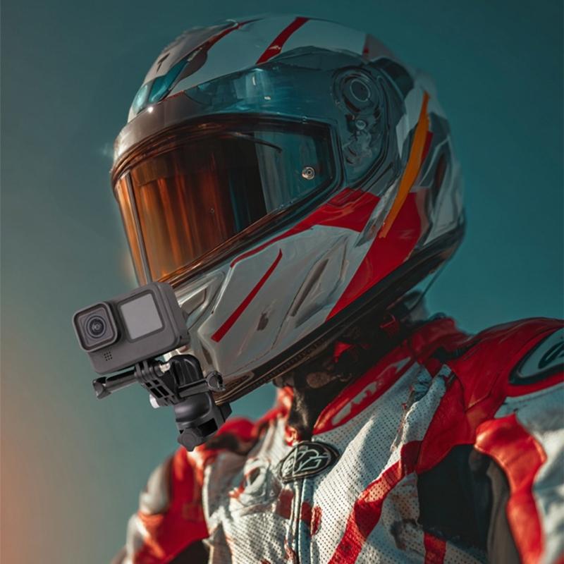 Modifiable Headpiece Camera Mount For Motorbike Motorcyclists First Person View Recording Consistent Devices