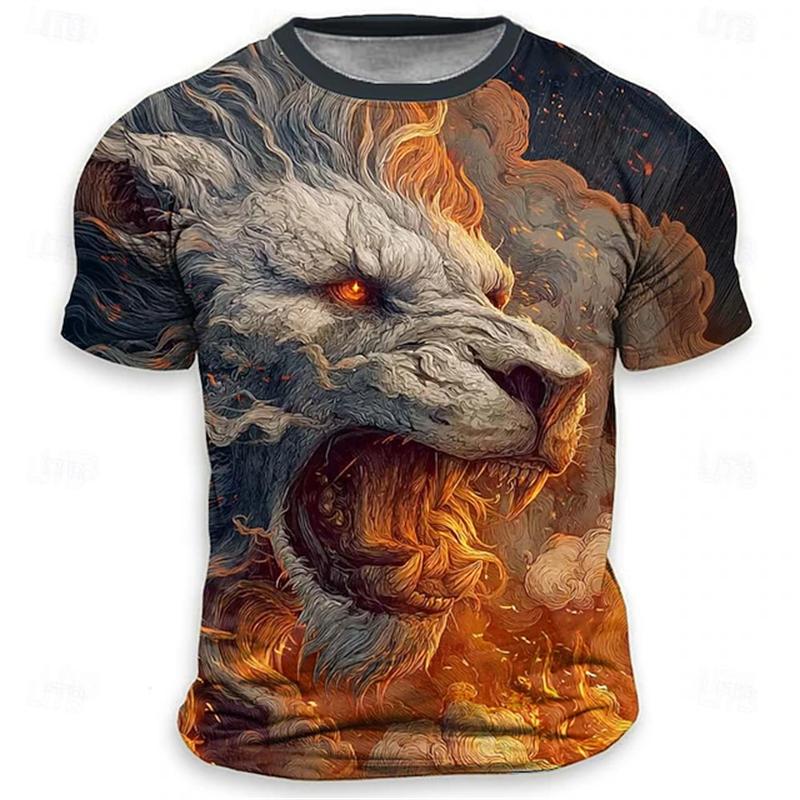 Men's  Crew Neck Short Sleeve T-Shirt Stylish, Breathable, Comfortable Summer Top Loose Fit T-Shirt
