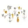 100 Stück Ohrstecker Basis Rohlinge Stifte Ohrstecker Basis Set Pins Mit Ohrrücken Ohrstecker für DIY Schmuckherstellung Findings Zubehör