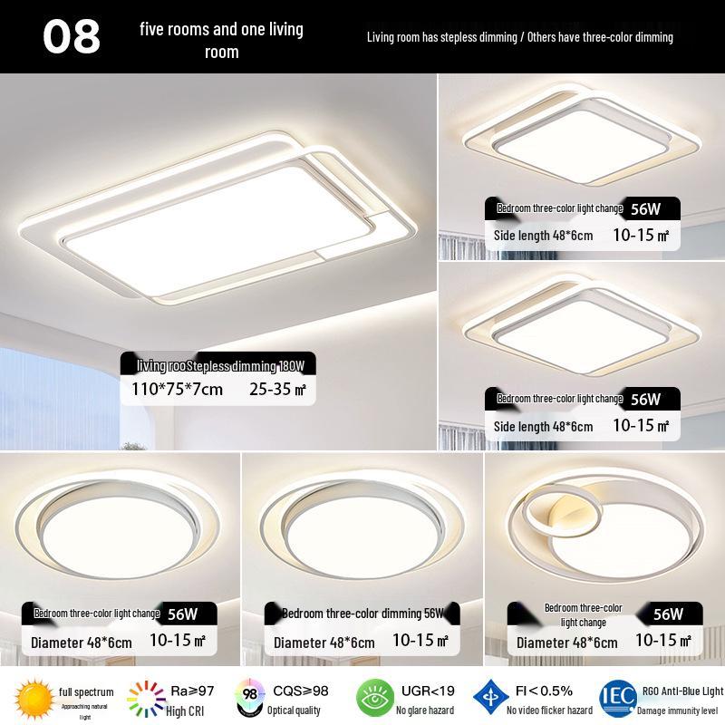 Modern Minimalist Eye Protection Ceiling Light for Living Room and Bedroom