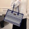Große Canvas-Tragetasche für Damen - Pendler-Schulterhandtasche für Reisen & Ausflüge