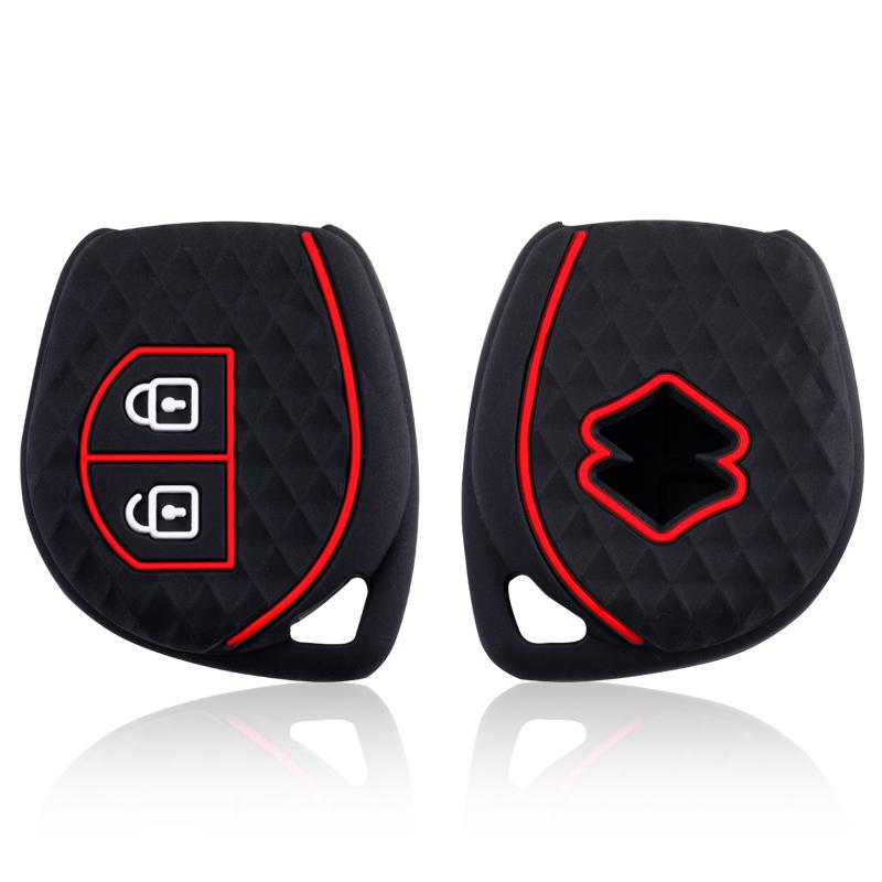 Car Key Case Full For Suzuki Celerio Swift Grand Vitara Sx4 Silicone Key Case Cover Fob Shell Holder Accessories