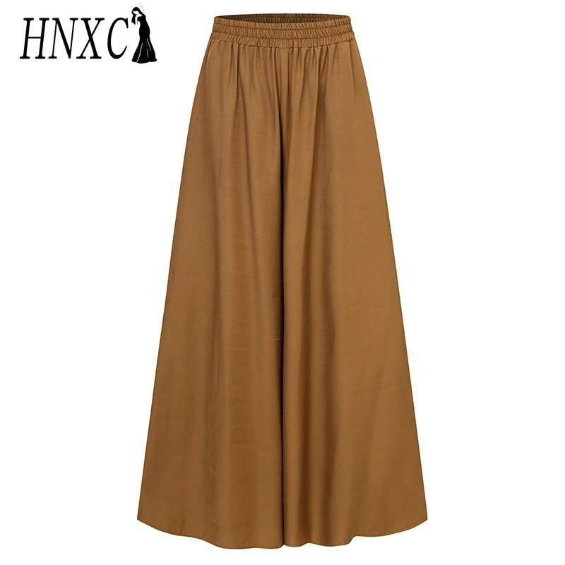

HNXC Женские модные повседневные брюки и капри с однотонным принтом XXXXXL коричневый