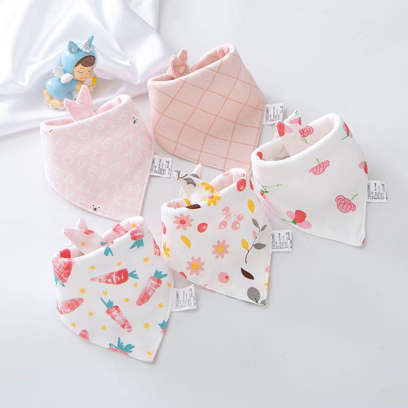 Unisex Triangle Baby Bibs: Pure Cotton, Waterproof, Super Soft, Double Snap, Scarf Wrap