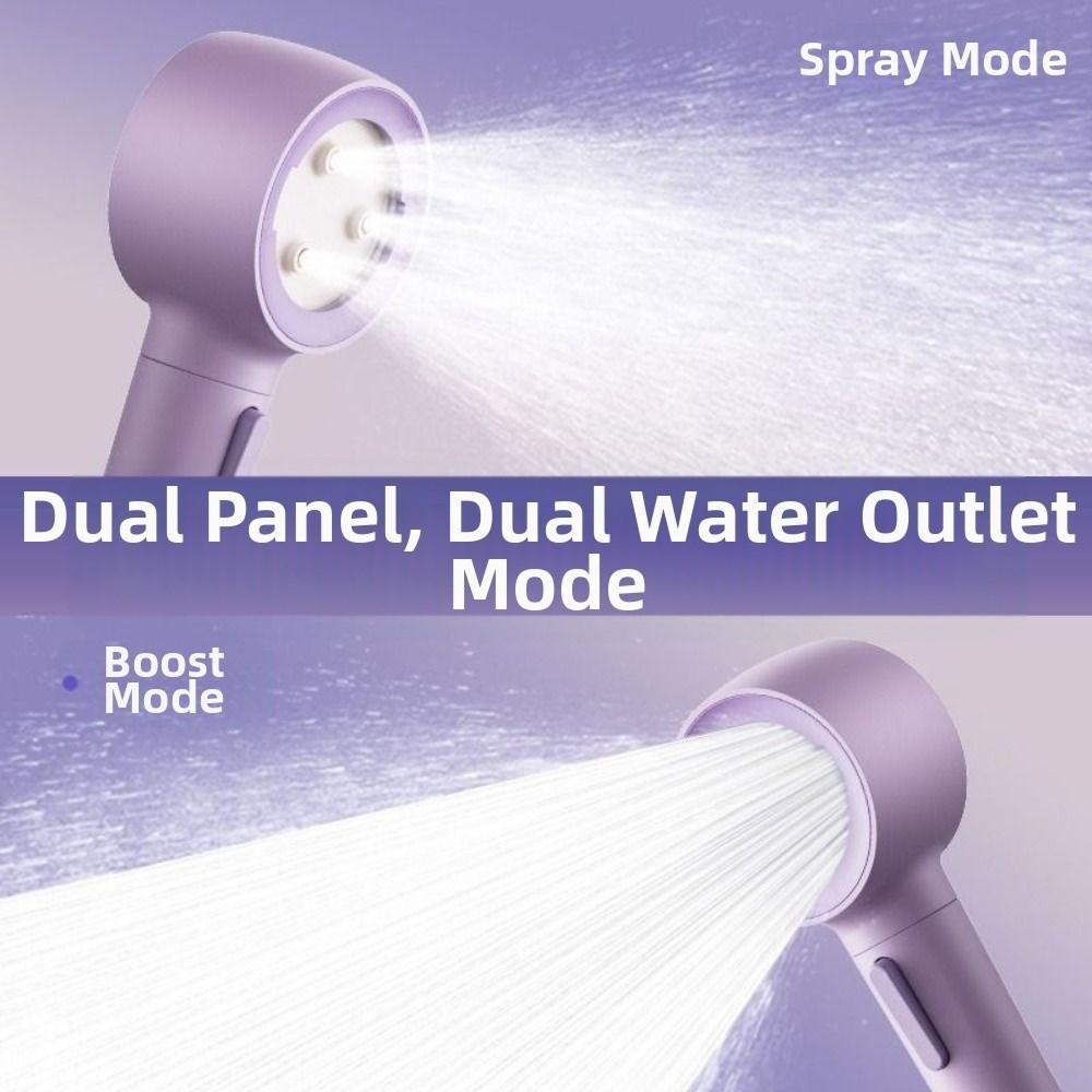 Detachable Handheld Shower Head 3-Speed Adjustable Anti Blocking High Pressure Shower Large Flow Rainfall