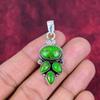 Grüner Kupfer Türkis Anhänger, 925 Sterling Silber Anhänger Edelstein Schmuck, handgefertigter Anhänger Erstaunlicher Schmuck, Geschenk für Sie