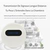 2 Receiver Wireless Doorbell with 180 Range Adjustable Volume IP68 Waterproof 58 Melodies White