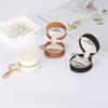 Miniature Jewelry Storage Box With Detachable Keychain Elastic Bands For Rings Earrings Gym Travel Essential