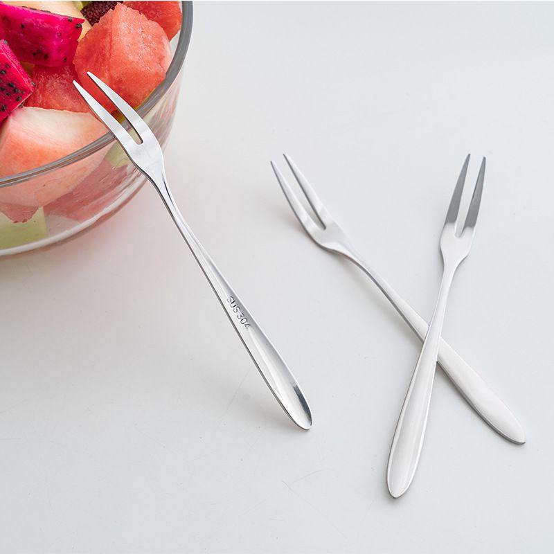 Stainless Steel West Tableware Fruit Forks Elegant Small Sized Snack Cake Dessert Utensils
