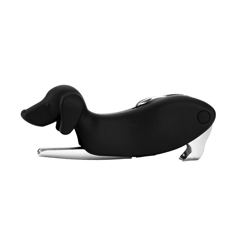 

Dachshund-Shaped Multifunctional Corkscrew & Bottle Opener with ABS Handle чёрный