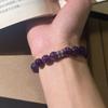 Natural Amethyst Bracelet for Women, Nine Purple Fire Beads, Exquisite High-Grade Jewelry, Buddha Bead Bracelet, Putuo Mountain