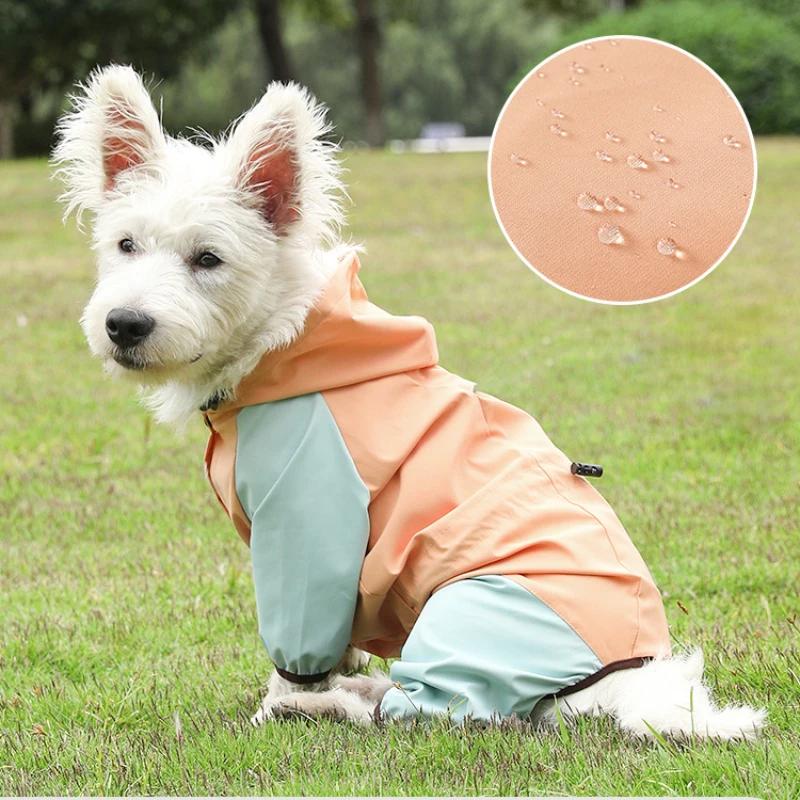 Waterproof Dog Clothes Reflective Dog Raincoat Soft Impermeable Jacket for Small Dogs Pet Puppy Outfits Rain Cover Dogs Stuff