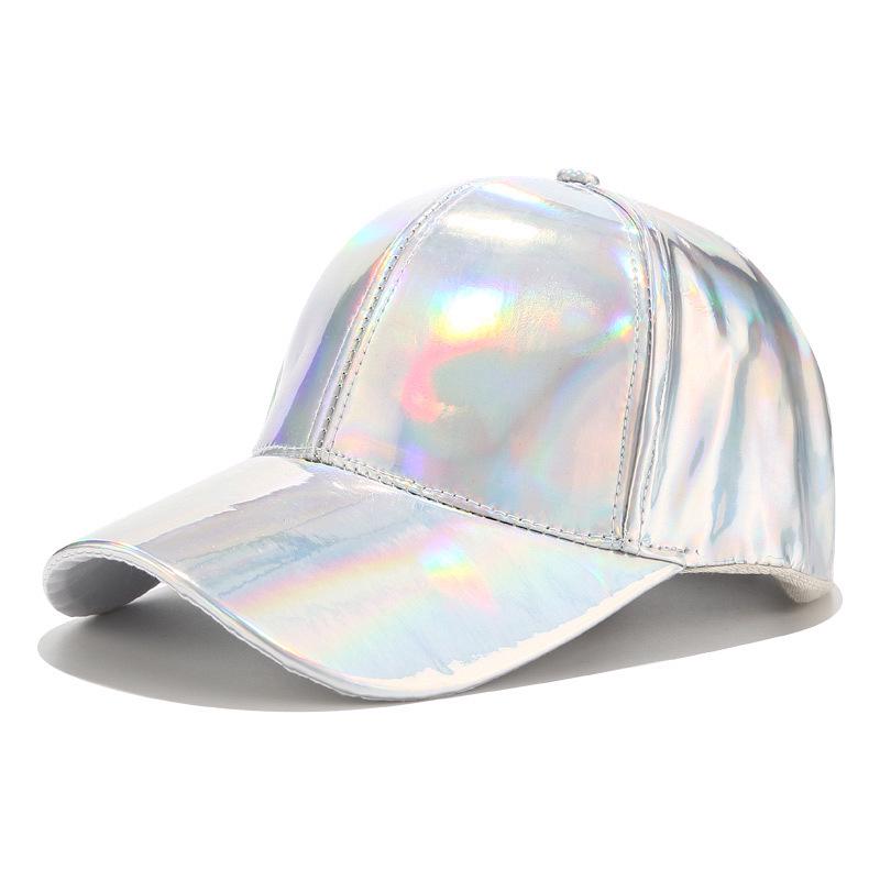 Unisex Helle Laser-PU-Entenschnabel-Baseballkappe - Trendiger Europäischer & Amerikanischer Street Style