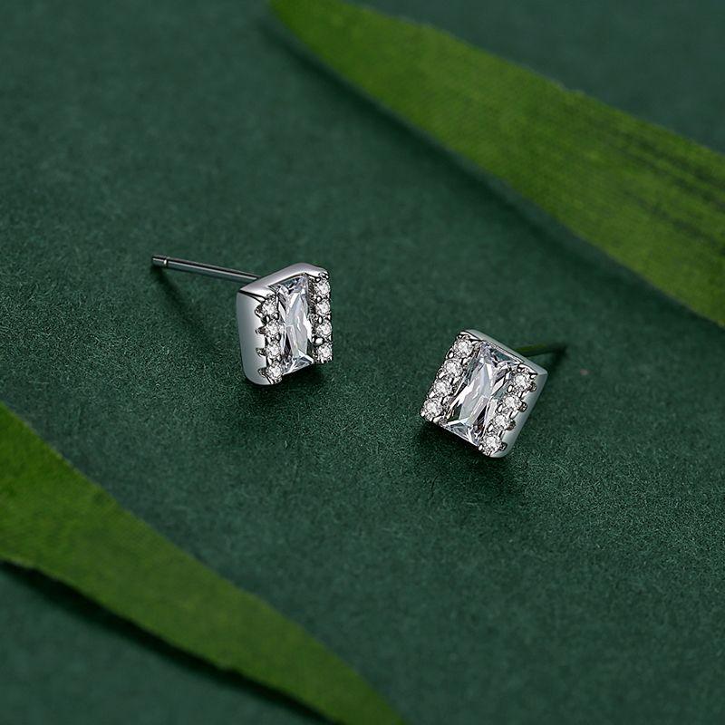 Tancise 925 Sterling Silver Zircon Earrings Drop Earrings For Women Wedding Party Gifts