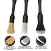 3Pcs Car Cleaning Brush Kit, Soft Auto Detailing Brushes for Interior Exterior Air Vents Dashboard Cleaning Tools